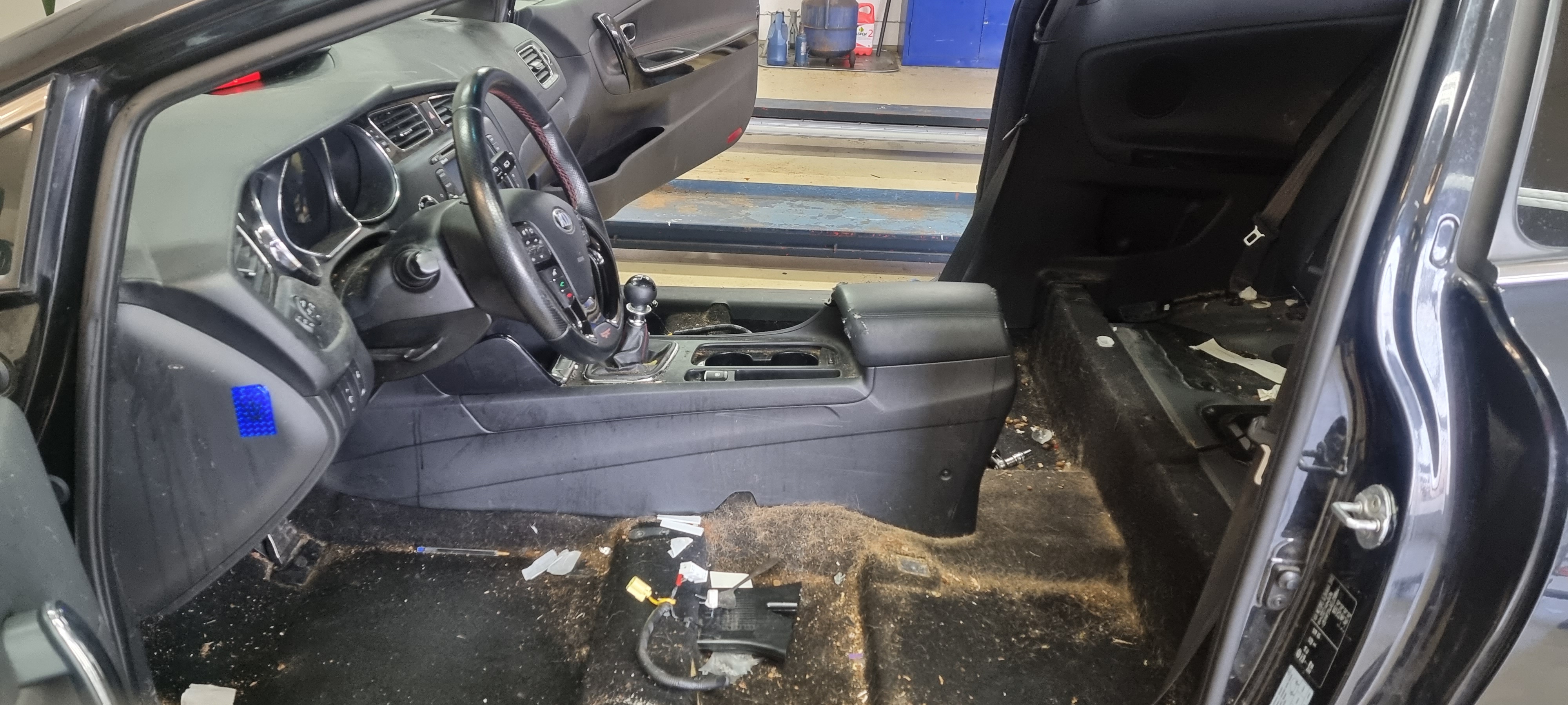 Interieur voor professionele reiniging